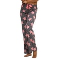 thumbnail image 7 of DEVOPS 2 Pack Women's Buffalo Plaid Plush Fleece Pajama Pants Sleepwear (Large, Navy star/Pink Star), 7 of 7