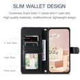 thumbnail image 3 of TECH CIRCLE For Google Pixel 6a Case Wallet for Women Girl,Luxury PU Leather Crossbody Wristlet Strap Kickstand Slim Card Holder Slots Wallet Case for Google Pixel 6A 5G 6.1" 2022,Black, 3 of 7