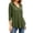 Army Green, variant on Women's Plus 3/4 Sleeve Tunic Tops Drawstring Hoodie V Neck Loose Fit Curved Hem Hooded Shirts to Wear with Leggings Fall Casual Outfits, Army Green, L