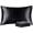 Black, variant on Satin Pillowcase with Zipper 4 Pack, White Pillow Cases Queen Size, Super Soft and Cooling Similar to Silk Pillow Cases, Gift for Women Men(20x30 Inches)