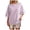 Hot Pink, variant on Conairie Summer T Shirts for Women Casual Stripe Loose Crew Neck Short Sleeve Shirt Fashion Elegant Breathable Blouses Pullover Outfits Blue L