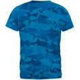 thumbnail image 2 of Great White Shark Camo Mens T Shirt Sapphire X-LG, 2 of 2