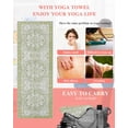 thumbnail image 5 of Sage Green Yoga Towel for Hot Yoga Non Slip, Boho Retro Decorative Abstract Floral Ethnic Yoga Mat Towel Absorbent Yoga Sweat Towels Microfiber Hot Yoga Blanket for Bikram Pilates 26"x70", 5 of 7