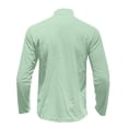 thumbnail image 5 of XUANTAOO Polo Shirts for Men Long Sleeve Corduroy Quarter Zipper Polo Tees Lightweight Green Clothes for Men, 5 of 5