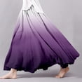 thumbnail image 2 of Women's Summer Printed Linen Wrap Skirt Elastic Waist A Line Boho Beach Skirt Flowy Long Maxi Skirt Vacation, 2 of 4