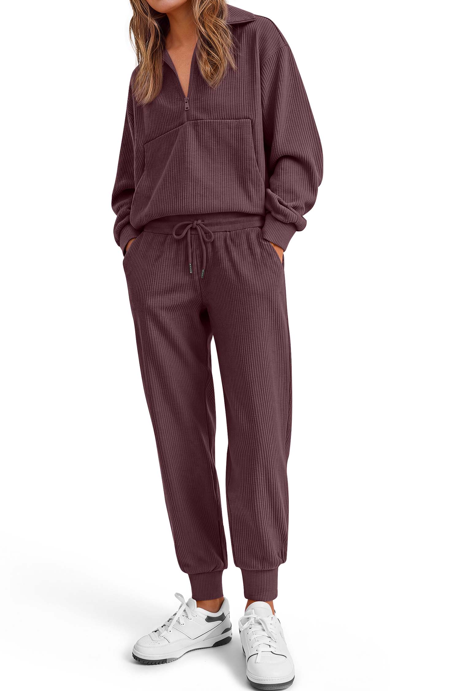 Fantaslook Women's Half Zip Sweatsuit 2-Piece Set photo 2