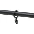 thumbnail image 2 of Urbanest 1" Metal Curtain Rings With Clips and Eyelets, Matte Black, Set of 20, 2 of 6