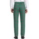thumbnail image 3 of Pantalones de vestir a cuadros para hombres INSPIRE CHIC, pantalones formales de negocios, 32 Verde Negro, 3 of 7
