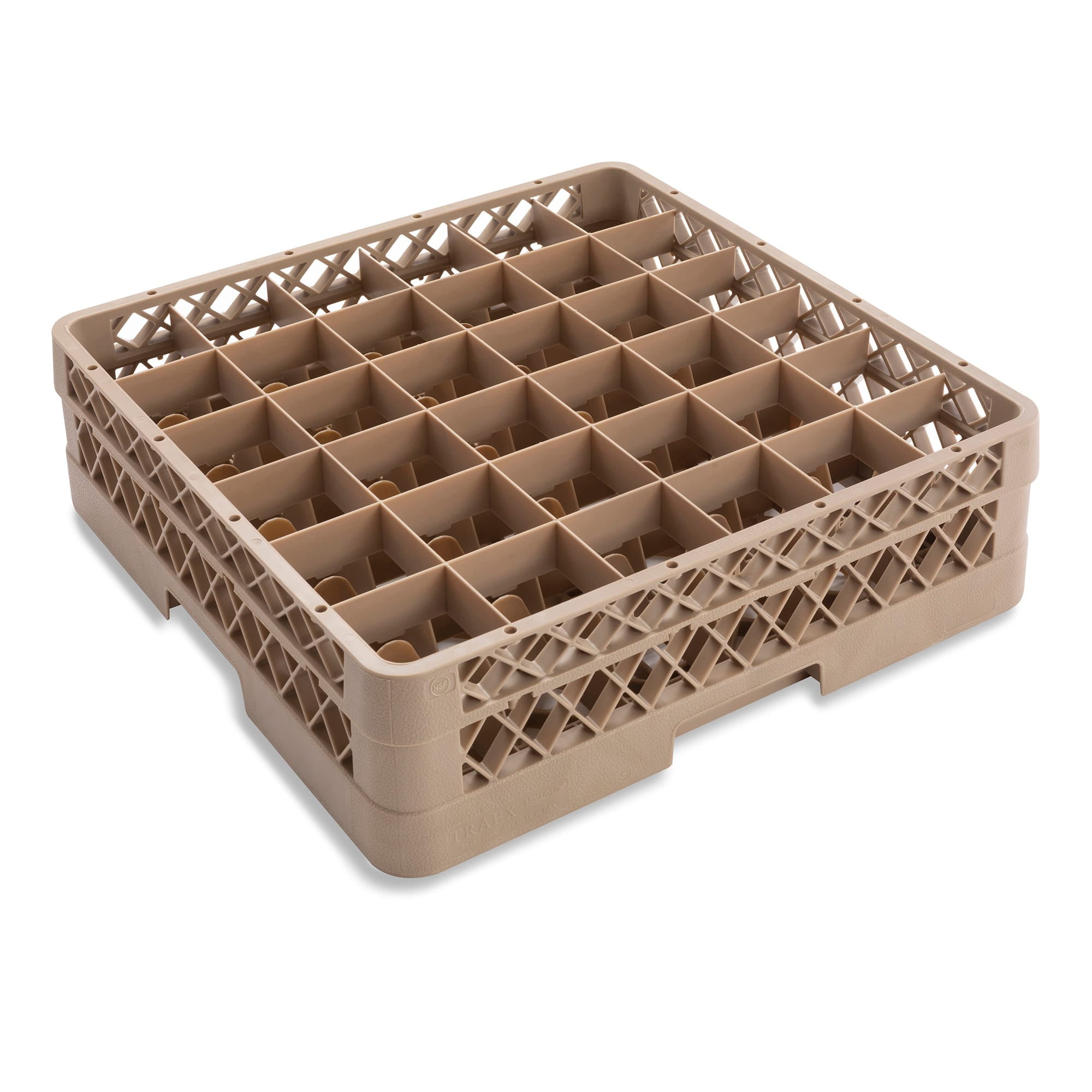 Traex TR7C Beige 36 Compartment Glass Rack with 1 Extender - Walmart.com