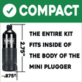 thumbnail image 6 of Stop & Go 200 1090A Mini Plugger & Inflation Kit - Tubeless Bicycle Tire Repair For E-Bikes, BMX, XC, & Mountain - Presta & Schrader Valve Compatible, 6 of 11
