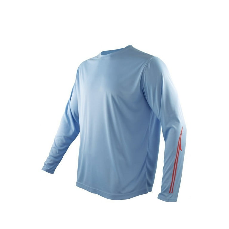 Fintech Shirt Mens XL Blue Fishing Gear Vented Outdoor Wear Casual Sport  Button