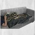 thumbnail image 6 of Saying Soft Flannel Fleece Throw Blanket, Have a Day Positive Message Lettering in Cup of Coffee with Hearts and Swirls, Cozy Plush for Indoor and Outdoor Use, 60" x 80", Multicolor, by Ambesonne, 6 of 6