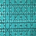 thumbnail image 1 of Ahgly Company Machine Washable Indoor Square Transitional Dark Cyan Green Area Rugs, 5' Square, 1 of 7
