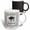 Multicolor, variant on 3drose, Graduation Cap, Diploma, Faded Dots, Silver Frame, Vines, 2019, Black, 11oz Two-tone Black Mug