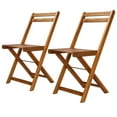 thumbnail image 1 of vidaXL Chaises de Bistro d'Extérieur 2 Pcs Bois d'Acacia Massif, 1 of 5