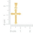 thumbnail image 2 of 14k Yellow Gold Unisex Dc Cross Height 22.6mm Religious Pendant Necklace Charm Pendant for Women, 2 of 2