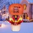 thumbnail image 5 of SalonMore Thanksgiving Day 5 ft Illuminated Hot Air Balloon with 5W 5 LED Lights and Garden Turkey Decoration, 5 of 8