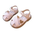 thumbnail image 3 of LIUJUNSHOP Toddler And Little Girl Summer Sandals For Outdoor Play Comfortable Lightweight Breathable Kids Footwear With Flexible Sole Ages 12 Months To 7 Years Pink 12-15 Months, 3 of 6