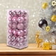 thumbnail image 4 of 36 piezas de bolas de Navidad de plástico para accesorios de fiesta de vacaciones en casa (rosa) JShteea Libre de BPA, 4 of 8