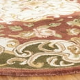 thumbnail image 3 of SAFAVIEH Classic Chedomir Floral Wool Area Rug, Rust/Green, 2'3" x 4' Half Moon, 3 of 11