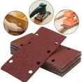thumbnail image 4 of 10Pcs 93x185mm Square Sandpaper 8-hole Hook Loop Flocking Abrasive Polishing, 4 of 7