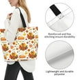 thumbnail image 3 of Cauagu Thanksgiving With Turkey Print Women Large Capacity Tote Bag - Casual Shoulder Bag Fashion Handbag Shopping Bag Daily Bag Hobo Bags for Travel Work and Shopping, 3 of 8