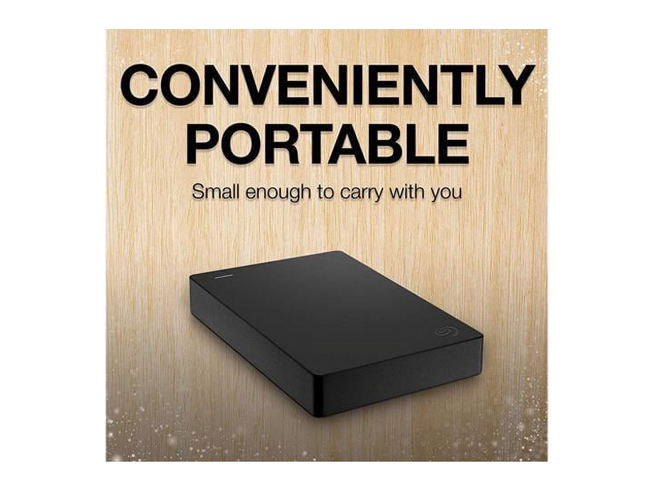 Seagate Portable 5TB External Hard Drive HDD – USB 3.0 for PC, Mac, PS4, &  Xbox - 1-Year Rescue Service (STGX5000400), Black