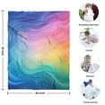 thumbnail image 4 of Rainbow Tie Dye Swirl Pattern Blanket,Comfortable Soft Flannel Throw Blanket,All Season,Warm Lightweight Blankets for Sofa Bed Couch Living Room Chair,30"x40", 4 of 4