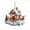 D, variant on Acrylic Snow House Christmas Ornament, 3.94 Inch Lighted Hanging Decoration, Winter Cottage Pendant for Holiday Tree and Festive Gift Giving