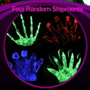 NK HOME Fluorescent Liquid Led Skeleton Gloves for kids Adults, Gloves Glow In The Dark Party Supplies