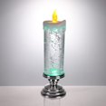thumbnail image 3 of QJUHUNG LED Christmas Candles with Base  Flickering Glitter Flameless Candles for Xmas Party Home Decoration  Battery Operated, 3 of 7