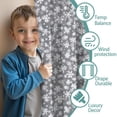 thumbnail image 3 of Blackout Kids Curtains,Gray Christmas Snowflake Pattern Childrens Insulated Curtains Set Of 2,Bedroom Essentials,Toddler Room Decor 52"x63", 3 of 5