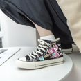 thumbnail image 1 of Disney Lilo &amperio; Puntada Patrón pintado a mano Zapatos Moda Casual Deportes Zapatos de lona altos y bajos para hombres y mujeres Parejas540 Deng Xun unisex, 1 of 2