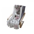 thumbnail image 4 of Pug Soft Flannel Fleece Throw Blanket, Pet Dog Pastel Bow Tie Oversized Glasses Hand Drawn Domesticated, Cozy Plush for Indoor and Outdoor Use, 50" x 60", Brown Pale Pink White, by Ambesonne, 4 of 6