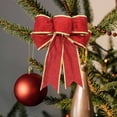 thumbnail image 4 of Houderco 6Ud Moños Navideños Decorativos Para Árbol Con Brillo Y Para Fiestas, 4 of 6