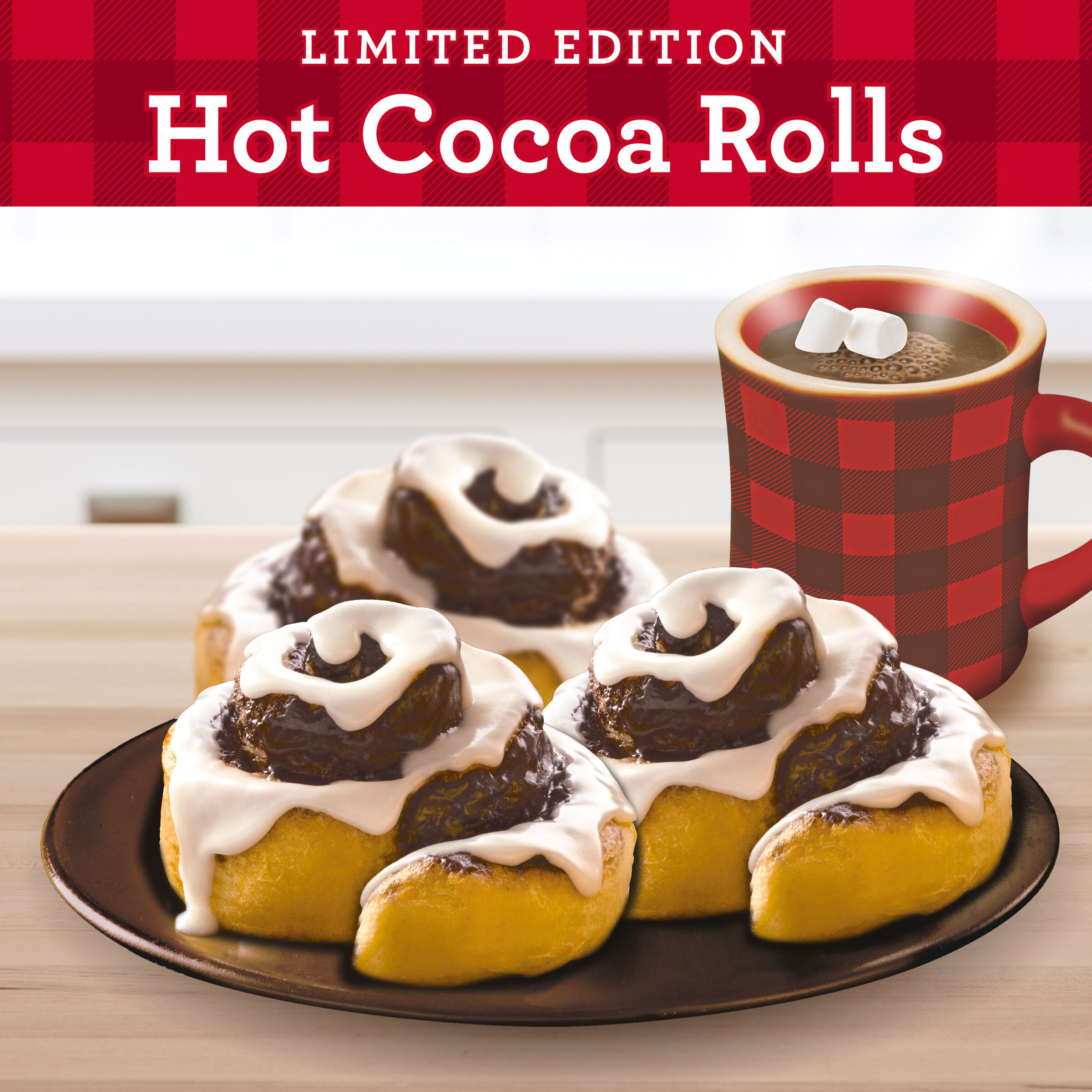 Pillsbury Grands! Holiday Edition Hot Cocoa Flavored Cinnamon Rolls with Icing, 5 Rolls - image 3 of 10
