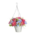 thumbnail image 2 of DOLITY Artificial Hanging Flowers in Basket Chain Flower Pot for Garden Spring Lawn D, 2 of 9