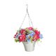 thumbnail image 2 of Cestas colgantes de flores artificiales de seda, cadena, maceta, decoración, flores artificiales Estilo D, 2 of 9