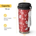 thumbnail image 4 of Christmas 18oz Double Drinking Coffee Mug – Vacuum Insulated Stainless Steel Travel Cup with Leakproof Lid, 316 Steel Thermos Tumbler for Hot & Cold Beverages, 4 of 7