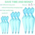 thumbnail image 3 of Reusable Decorating Bags, 9 Pack Silicone Piping Icing Bags, 27 Pieces Cake Decorating Tools with 9 Pastry Bags, 9 Standard Couplers and 9 Ties, Bakin, 3 of 4