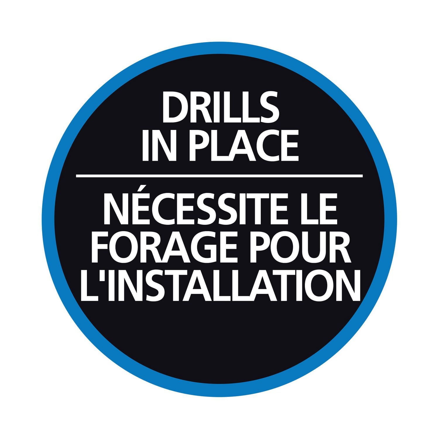 Mainstays Smart Rods Permanent-Mount Curved Shower Rod, 48" to 72", Brushed Nickel