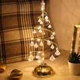 thumbnail image 4 of Vikakiooze Mini Christmas Tree Lights Crystal Christmas Tree Lights Copper Wire Night Lights, Silver, 4 of 5