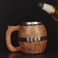thumbnail image 4 of Taza de Taza de de Cerveza Taza de Té de Taza de Cerveza Taza de material acero Inoxidable Baoblaze Taza de café de cerveza de barra de madera, 4 of 7