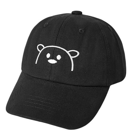 

CenturyX Baby Girls Boys Baseball Cap Adjustable Wide Brim Embroidery Bear Hat