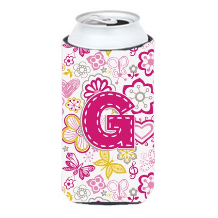 

Caroline s Treasures CJ2005-GTBC Letter G Flowers and Butterflies Pink Tall Boy Hugger Tall Boy multicolor