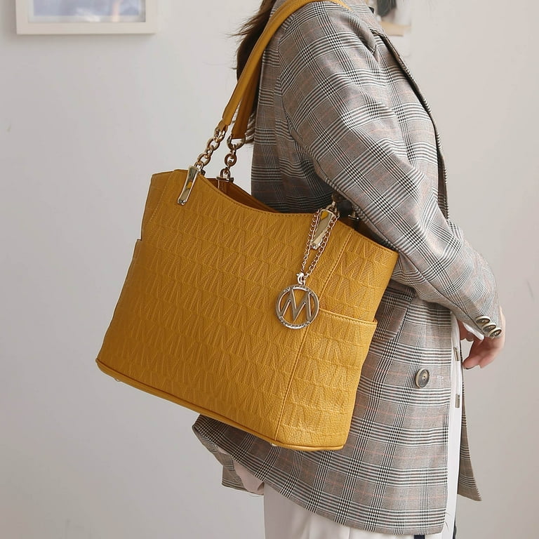 MKF Collection Malika Women's Tote Bag, Signature Vegan Leather