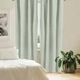 thumbnail image 2 of Ambesonne Vintage Window Curtains, Rhythmic Nostalgic Motifs, Each 28" W x 63" L, Dark Sea Green Champagne, 2 of 4