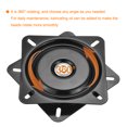 thumbnail image 4 of Uxcell Metal Lazy Susan Turntable Rotating Swivel Hot Rolled Steel Square Shape 7.5 inch Black, 4 of 6