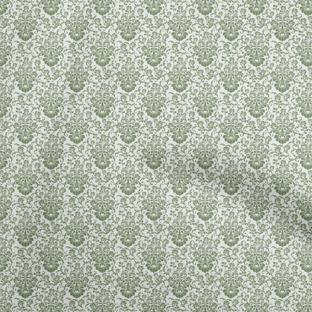 oneOone Cotton Cambric White Fabric Toile Sewing Material Print Fabric By The Yard 42 Inch Wide