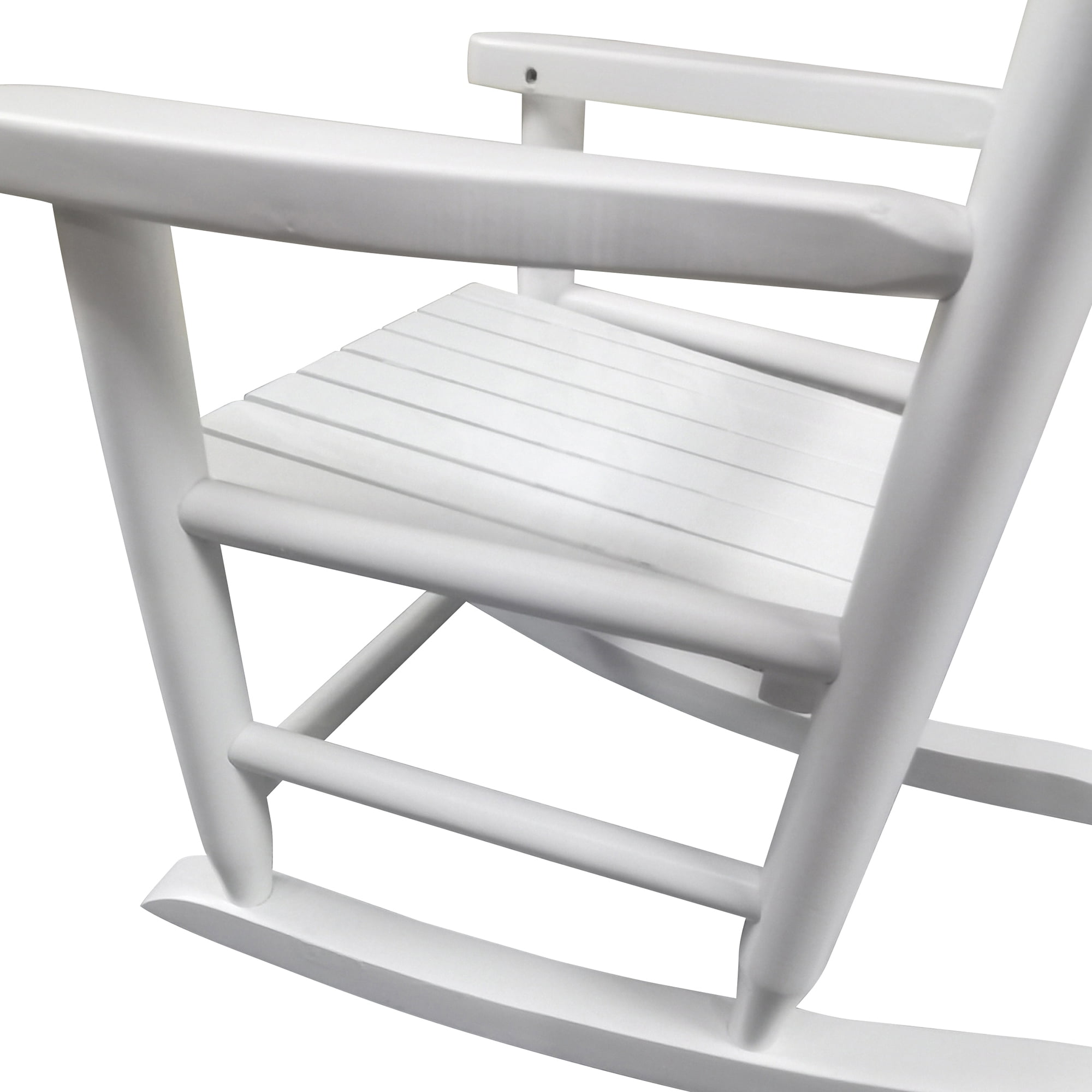 Yoneston Children's Rocking White Chair Indoor or Outdoor, Adirondack All Weather Classic Porch Rocker Chair Suitable for Kids, White
